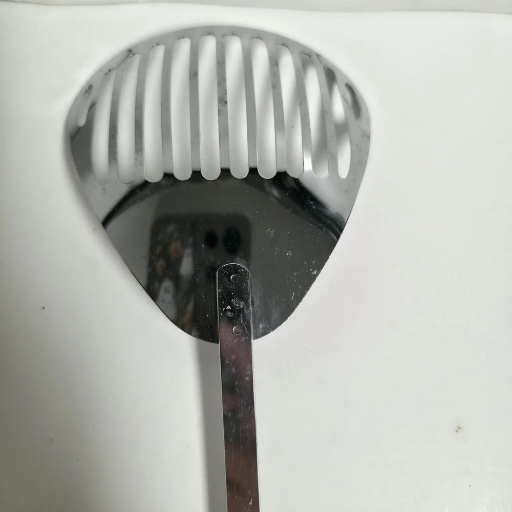 Vtg Ekco Kitchamajig Slotted Strainer Spoon Mixing Fry Spatula Black Handle 12